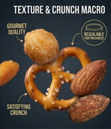 Imperial Nuts Sweet & Savory Bar Mix - Featuring Smoked Almonds, Pretzels, Toffee Peanuts, Spicy Peanuts, Honey Roasted Peanuts, - Delicious tasty