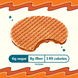 Rip Van Wafels Gluten-Free Stroopwafel - Dutch Caramel & Vanilla Stroopwafels Healthy Snacks Non-GMO Low Sugar (6g) Calorie, 12 Count