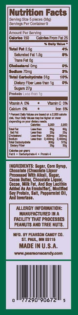 Pearson's Mint Patties with Real Chocolate, 12 oz