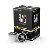BLK & Bold Rise & GRND, Keurig Single Serve K-Cup Coffee Pods, Premium Medium Roast, 100% Arabica Beans, 20 Count
