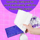 Disposable Mopping Pads Refills for PowerMop Multi-Surface Mop and PowerMop Wood Mop, Spray Clean Pads Replacement (Purple-30)