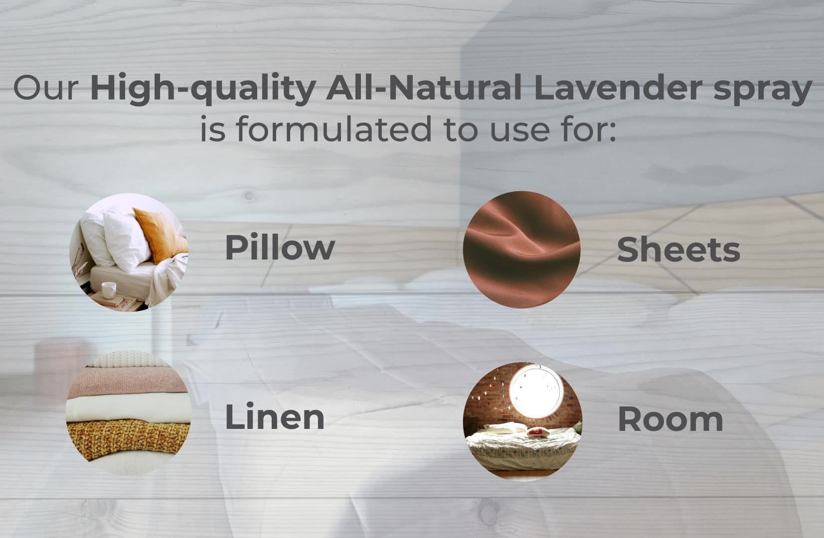 Aromasong All Natural Lavender Spray for sleep - Room & Linen Spray for Pillows and Sheets - Lavender Bed Spray Home Air Freshener & Deodorizer