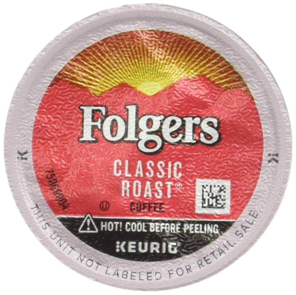 Folger's Medium Classic Roast Coffee 100 K Cup Pods/ 0.28 Ounce Net Wt 28.2 Ounce, Rich + Smooth, 28.2 Ounce
