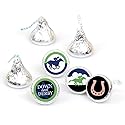 Big Dot of Happiness Kentucky Horse Derby - Race Party Round Sticker Favors - Labels Fit Chocolate Candy (1 Sheet of 108)