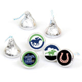 Big Dot of Happiness Kentucky Horse Derby - Race Party Round Sticker Favors - Labels Fit Chocolate Candy (1 Sheet of 108)