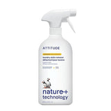 ATTITUDE Stain Remover Spray for Laundry, Removes Odors & Stains, Plant-Based & Vegan, Citrus Zest Scent, 27.1 Fl Oz