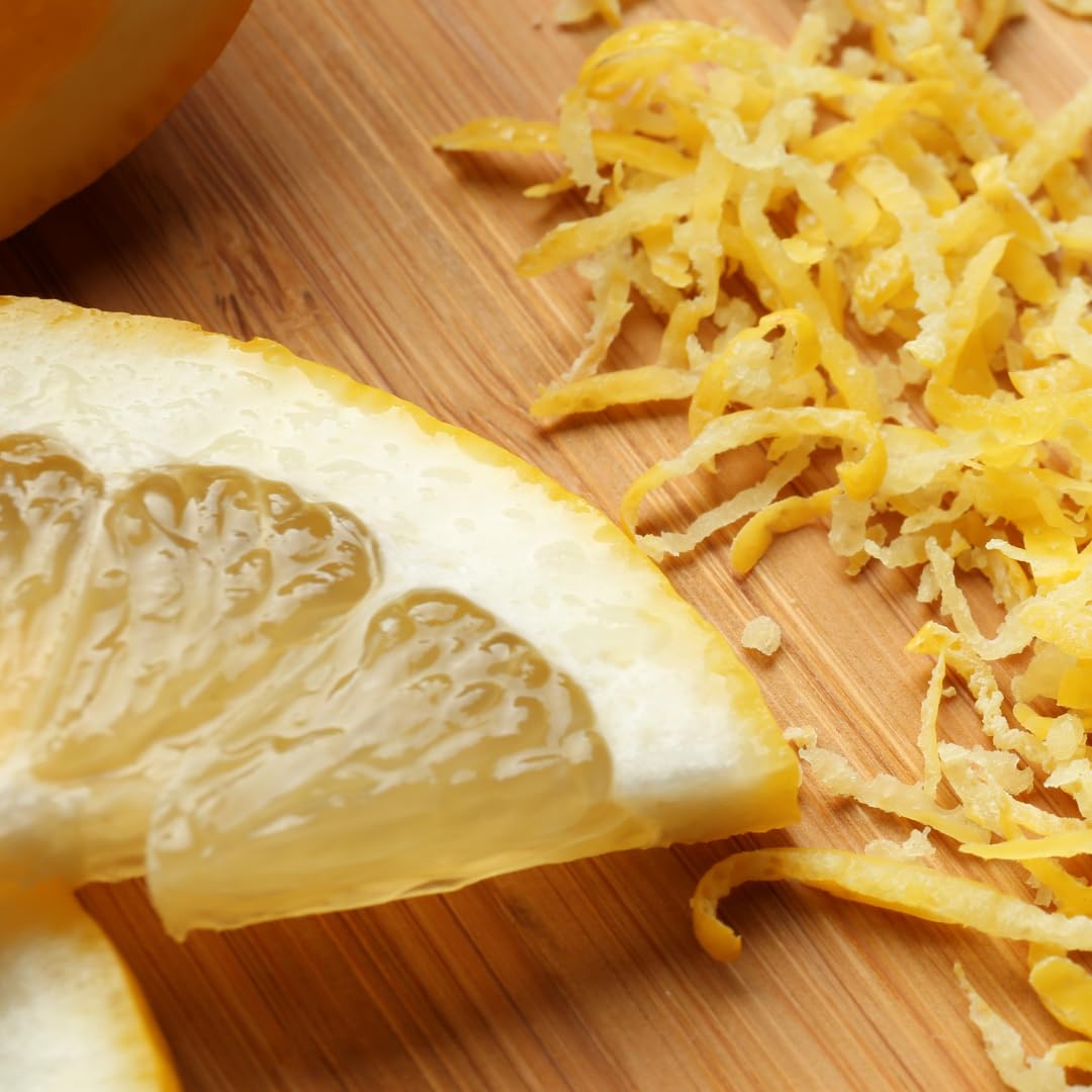 GranAroma Lemon Peel, 4 oz, Cut & Sifted, Aromatic & Fresh, Drinks