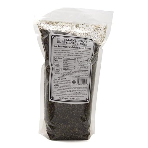 Triple Blend Flakes - Sea Seasoning Bulk - Organic Seaweed - 1 Pound