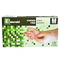 Emerald Shannon Powder Free Vinyl Gloves 100 Gloves (Medium #VN9706)