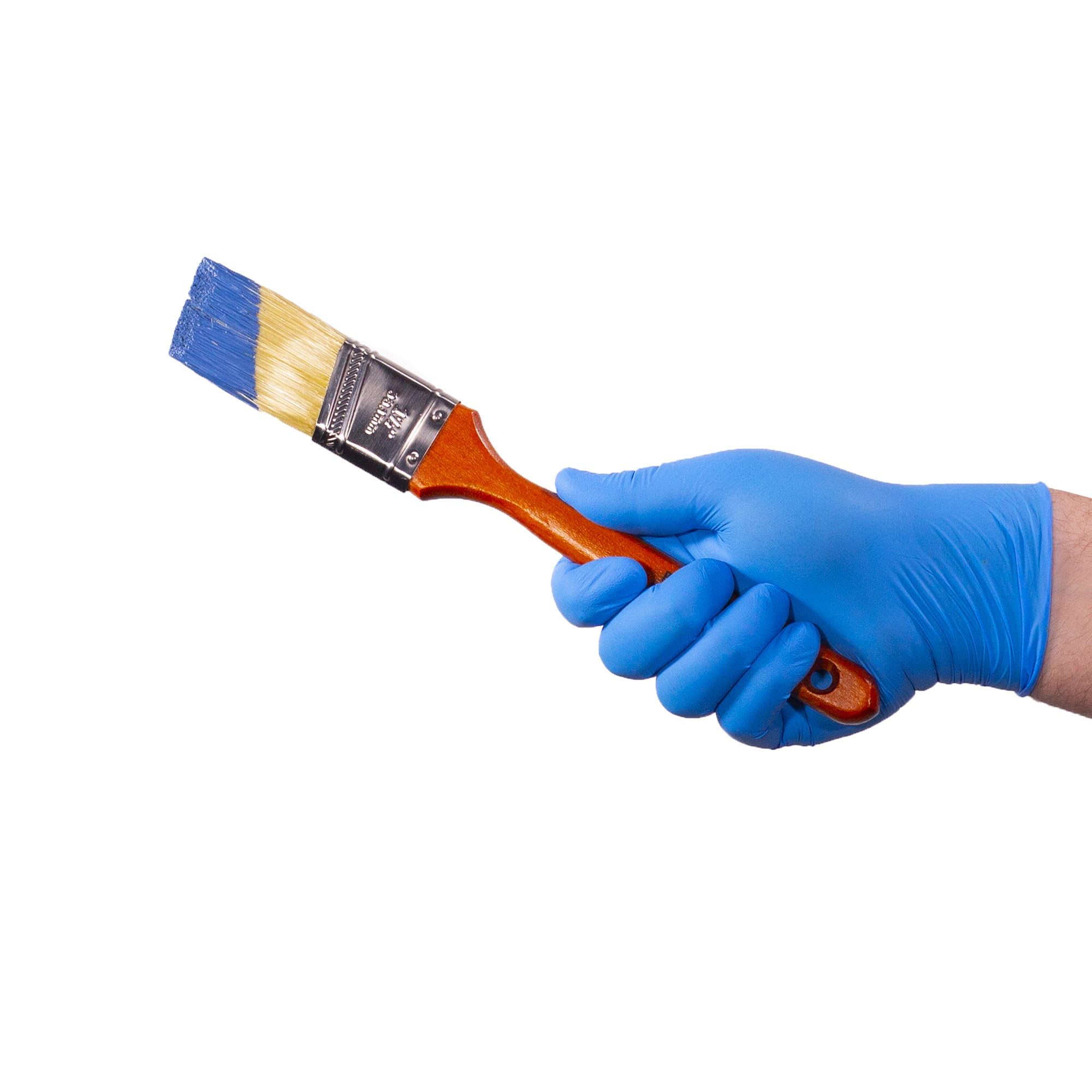 X3 Industrial Blue Nitrile Gloves, Case of 1000, 3 Mil, Size Medium, Latex Free, Powder Free, Textured, Disposable, Non-Sterile, Food Safe, X344100