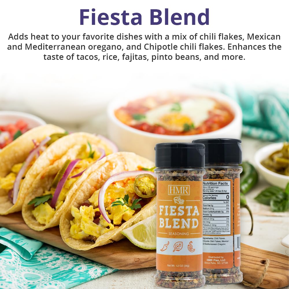 Everything Bagel Spice Blend by HMR, Seasoning Mix with Sesame & Poppy Seeds, Dried Garlic & Onion, Sea Salt, 2.8 oz Shaker Bottle