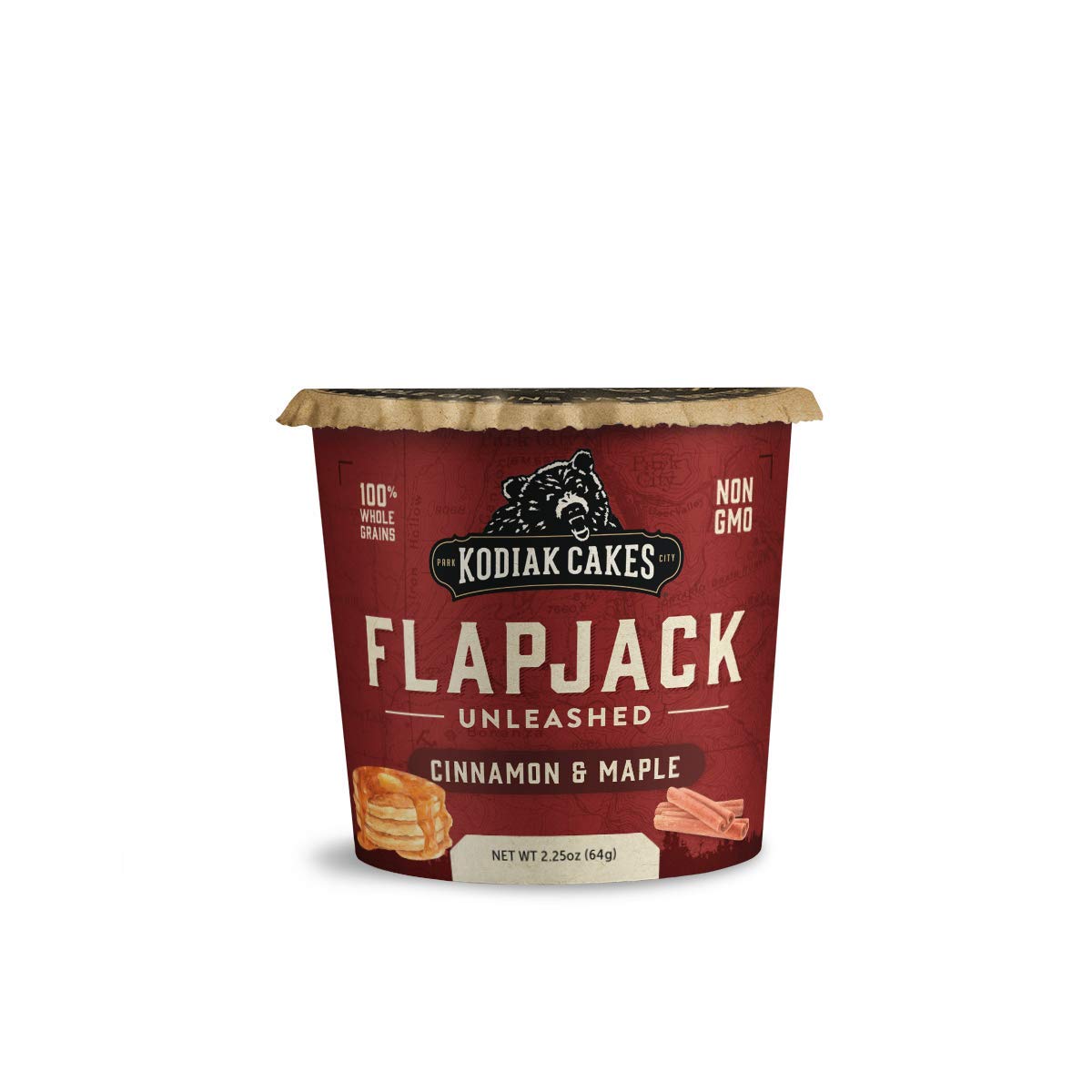 Kodiak Cakes Unleashed Flapjack On The Go Baking Mix, Cinnamon and Maple, 2.25 Ounce