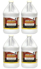 4 Pack 1 Gallon Jug Liquid Drain Opener Cleaner Ready To Use, Unscented, NSF Rated, Clear Perfect For Clogged A/C Condensate Lines, Kitchen, Bathtub