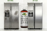 Mint Naturals Natural Stainless Steel Cleaner & Polisher - Plant Based Formula That Helps Clean, Restore Shine & Resist Fingerprints on Fridges