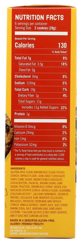 Cybele's Free-to-Eat Chocolate Chip Vegan & Gluten Free Cookies, 6 oz, (Pack of 6)