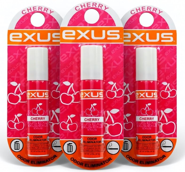 exus Odor Eliminator & Air Freshener (3 Pack) (Cherry)