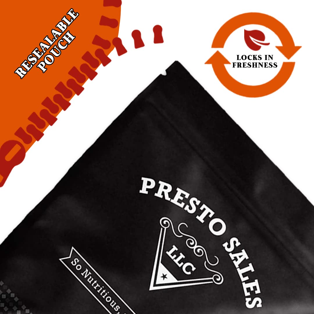 Presto Sales Pecan Large Pieces 16 oz | Raw, Unsalted, Natural | Non-GMO, Keto/Paleo, Vegan | Resealable 1 lb Bag