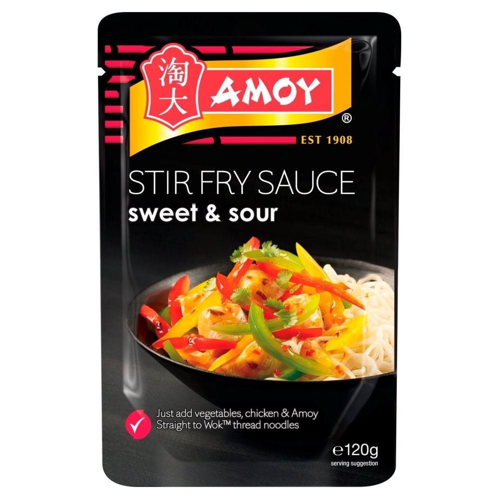 Amoy Straight to Wok Tangy Sweet & Sour Stir Fry Sauce (120g) - Pack of 6