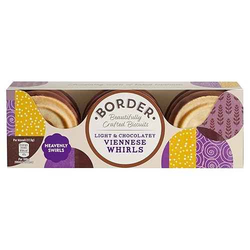 Border Biscuits Milk Chocolate Viennese 150 G (Pack of 6)