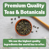 Heavenly Tea Leaves Organic Turmeric Ginger, Bulk Loose Leaf Herbal Tea, 1 Lb. (Approx. 200 Servings) - Naturally Caffeine Free, Inflammation
