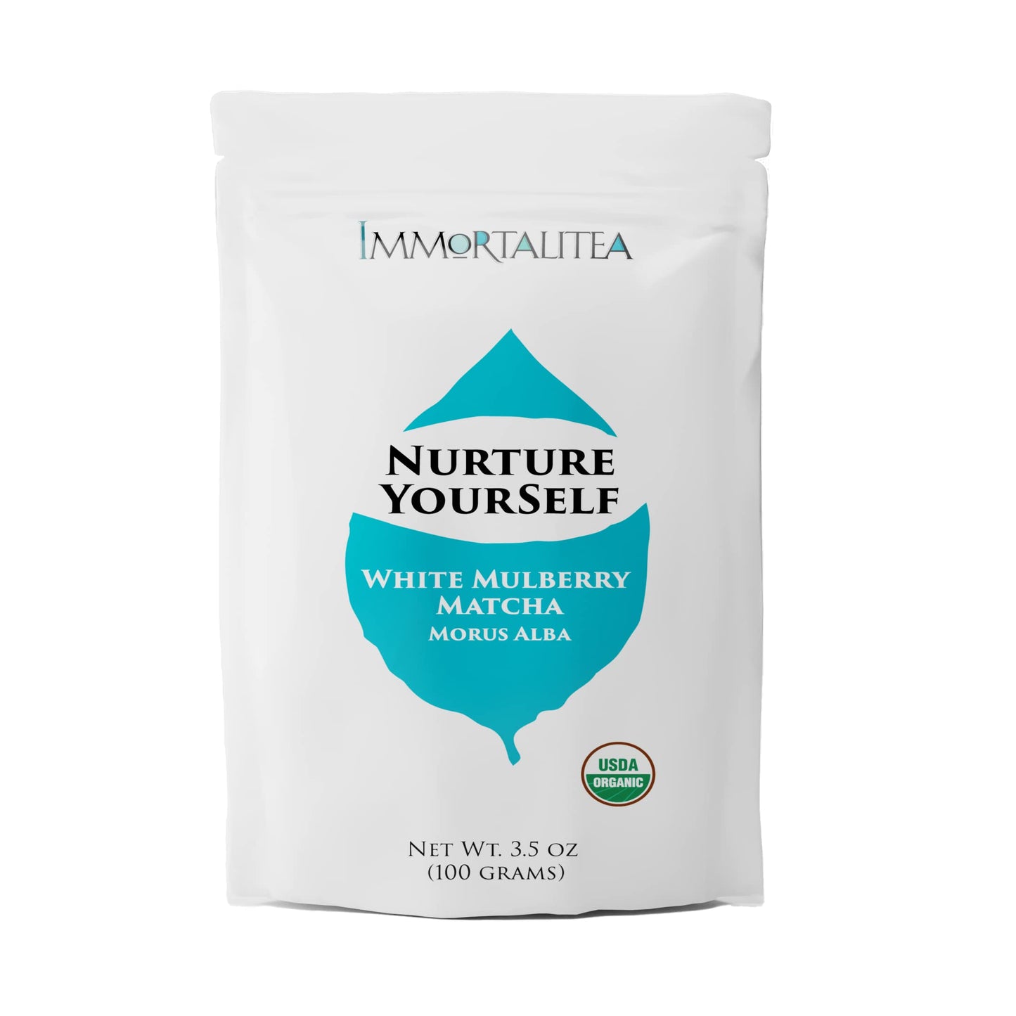 White Mulberry Matcha - USDA Organic Morus Alba Leaves Powder - Caffeine-Free Herabal Tea - 3.5 Ounce