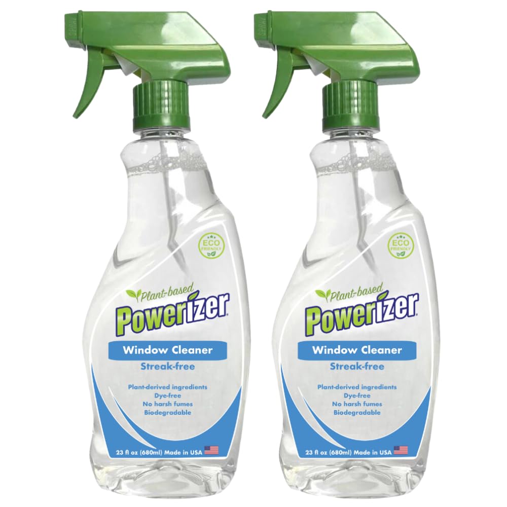 Powerizer Plant Based Streak-Free Window and Glass Cleaner Spray (2)
