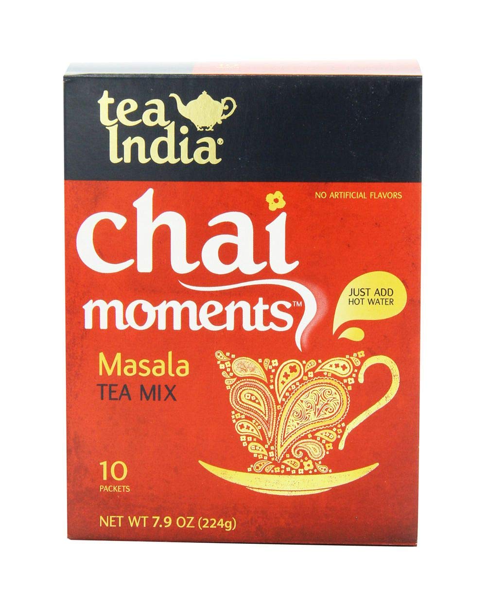 Tea India, Masala Chai Tea Latte Mix, 10 Pouches