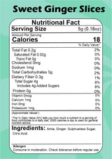 SMIBZE Natural Sweet Ginger Slices 150 GM (Pack of 1) SMIBZE