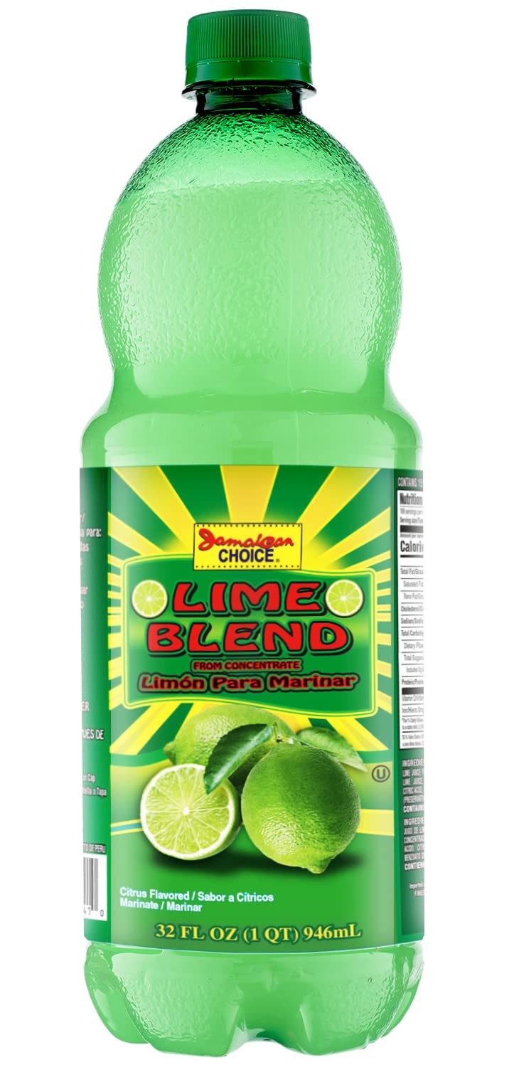 Lime Juice Blend, 1-Pack (32 oz) -by Jamaican Choice
