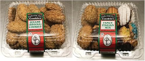 San Paolo Cookies - Sesame (Regina) Cookies and Fancy Italian Mix - 16oz - 2 Packs