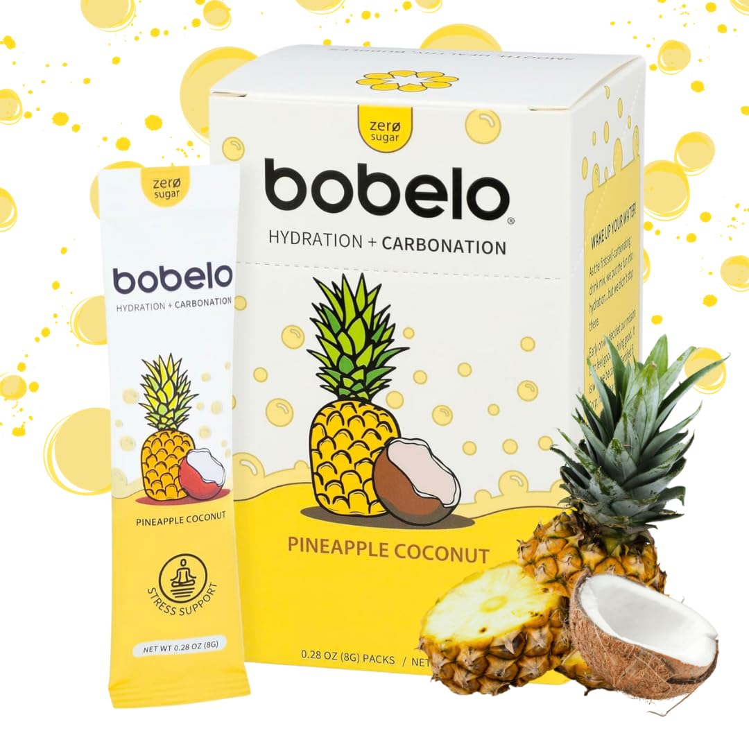 Bobelo Self Carbonating Hydration Packets | Low Calorie Drink Mix, Electrolytes Powder Packets | Keto Friendly, Sugar Free | Soda & Sparkling Water