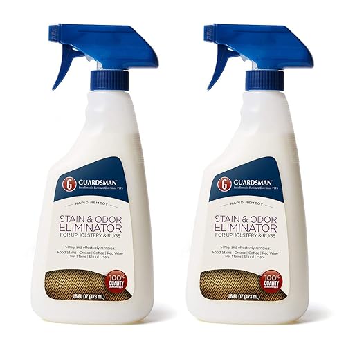 Guardsman 462600 Fabric Stain & Odor Eliminator, For Upholstery & Rugs, Removes Food Stains, Grease, Coffee, Red Wine, Blood, Pet Stains, 16 Fl Oz, 2