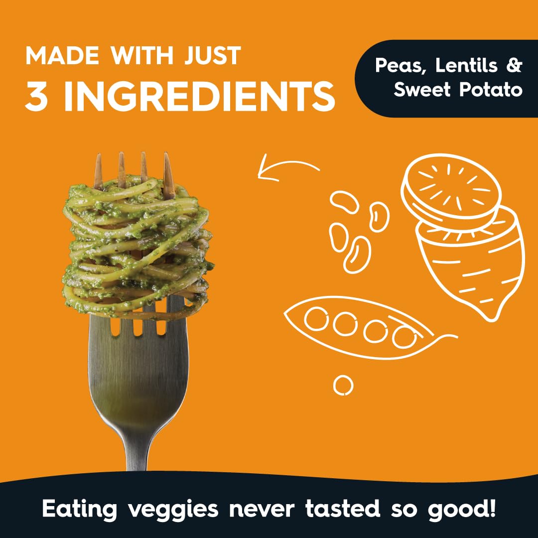Veggiecraft Farms Spaghetti - NEW BETTER TASTE - Gluten Free Pasta, Thin Spaghetti Noodles, Plant Based Protein Spaghetti w/Lentil, Pea & Sweet