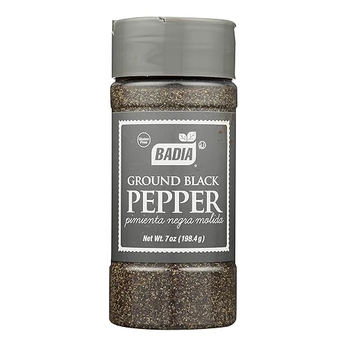 Badia Ground Black Pepper Spice, 7 Ounce - 12 per case.