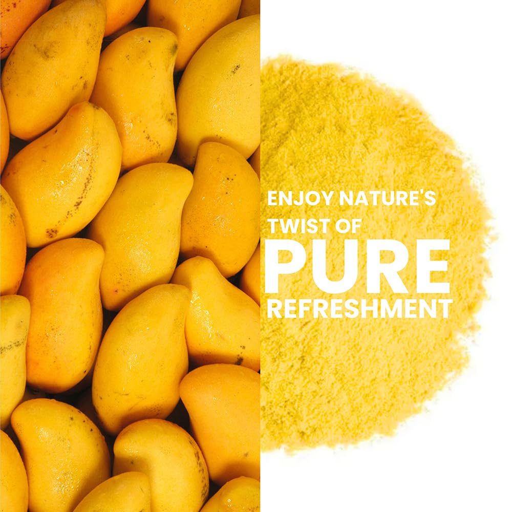 Mango Fruit Powder 114 g - Fresh From Garden | for making cakes, fresh juice, smoothies, and healthy drinks | vegan | Free from preservation