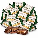 Sugar Free Caramel Premium Chocalate candy - 1 lb (16 oz, 32 Pcs) Bulk - Individually Wrapped Zero Sugar Caramel Dark Chocolate Car - Diabetic Sugar