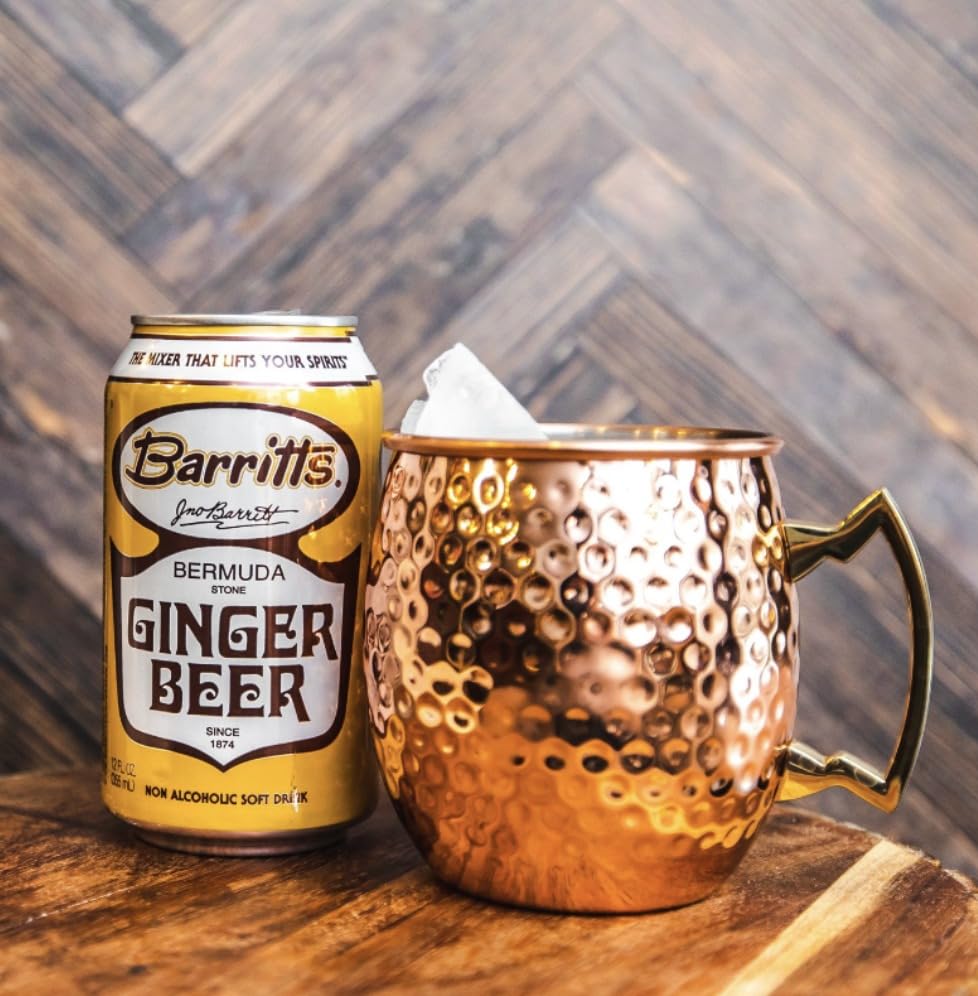 Barritt's Original Ginger Beer, Non-Alcoholic Soda Cocktail Mixer, 12 fl oz Cans, 12 Pack, Gluten Free
