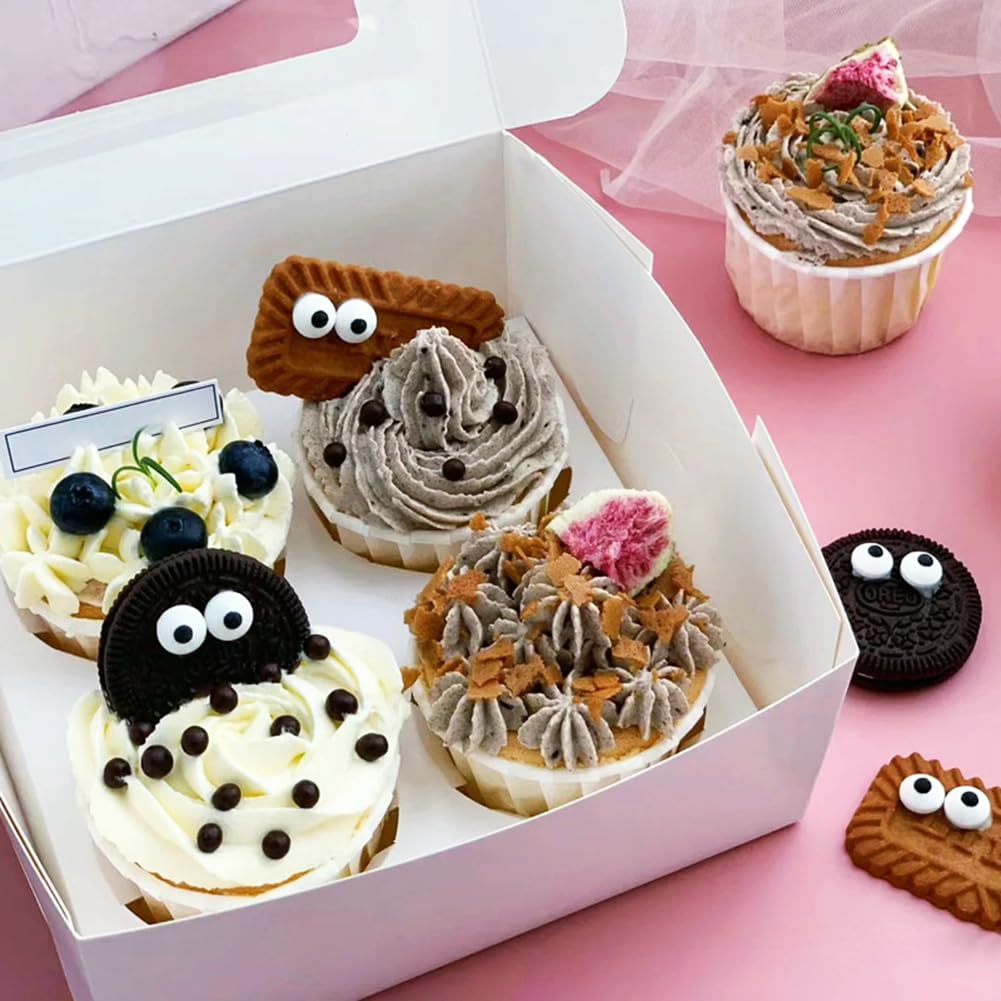 Eastron Edible Mini Candy Eyeballs Eyes Cake Cupcake Toppers Cookie Decorations Dessert Sprinkles for Halloween Christmas Birthday Party Supplies 2.82