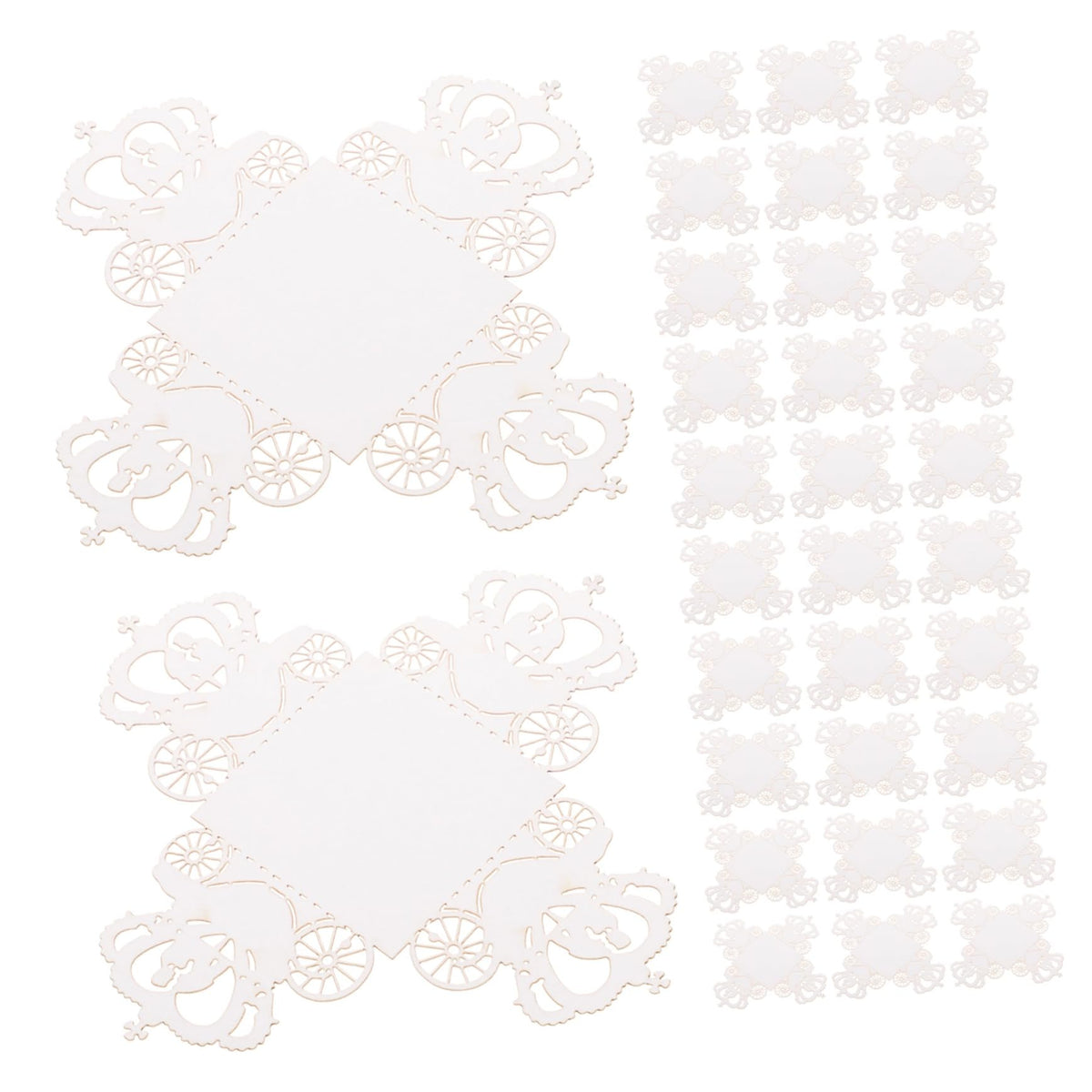 SEWOART 50pcs Decorative Chocolate Wrapping for Sweets Elegant Hollow Design Candy Holder for Weddings Parties and Celebrations for Truffle