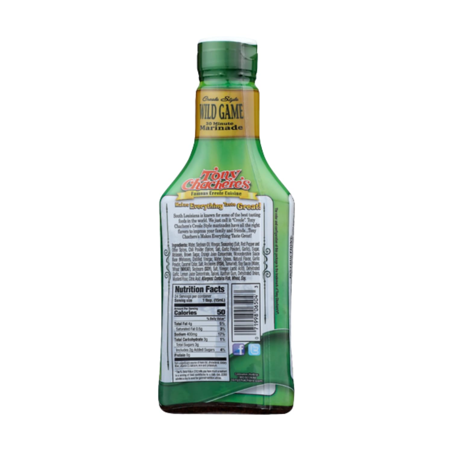 Tony Chachere Pourable Marinades, Wild Game Marinade, 12 fl oz, 3 Count
