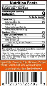 Marie Sharp's Pure Love Pineapple Habanero Pepper Sauce, 5 oz