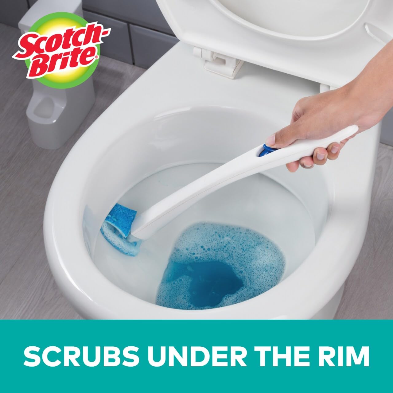 Scotch-Brite Disposable Toilet Scrubber Refills, Removes Rust & Hard Water Stains, 10 Disposable Refills Blue - (4-Pack)