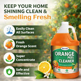GELEAN orange peel Multi Purpose Cleaner & Deodorant - Floor Cleaner (Made in USA) | Tile, Stone, Laminate, Vinyl & Natural Wood Floor Cleaner