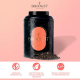 Brook37 Liquid Luxor - Premium Loose Leaf Black Tea | Smooth, Sweet Honey Notes | Floral Aroma | Caffeinated | 50g Decorative Tin | Plastic Neutral