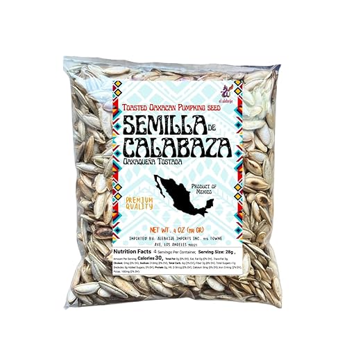 Alebrixes - Semilla de Calabaza Tostada Oaxaqueña 4 Oz (114 g) Authentic Oaxacan Toasted Pumpking Seed | Delicious Mexican Snack | Imported from