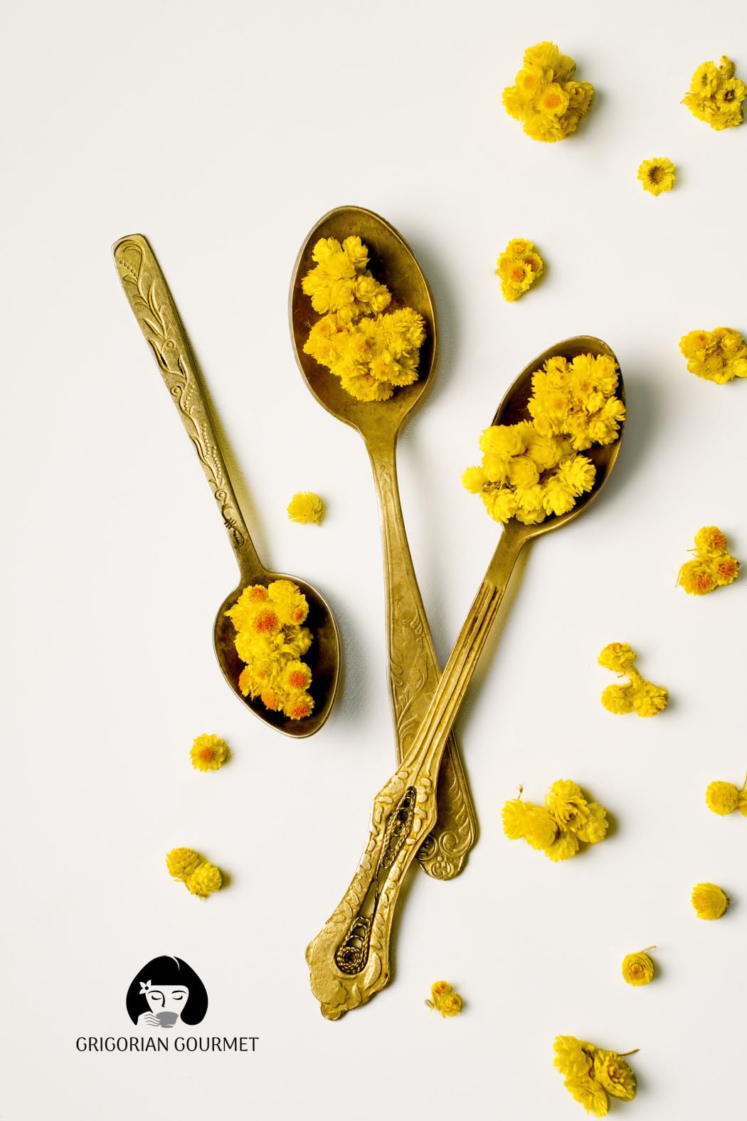 Immortelle (Helichrysum Pallasii) 1 OZ (30g) Dried Flowers Loose Herbal Tea | Wild-Harvested from the Mountains of Armenia | Naturally Sourced