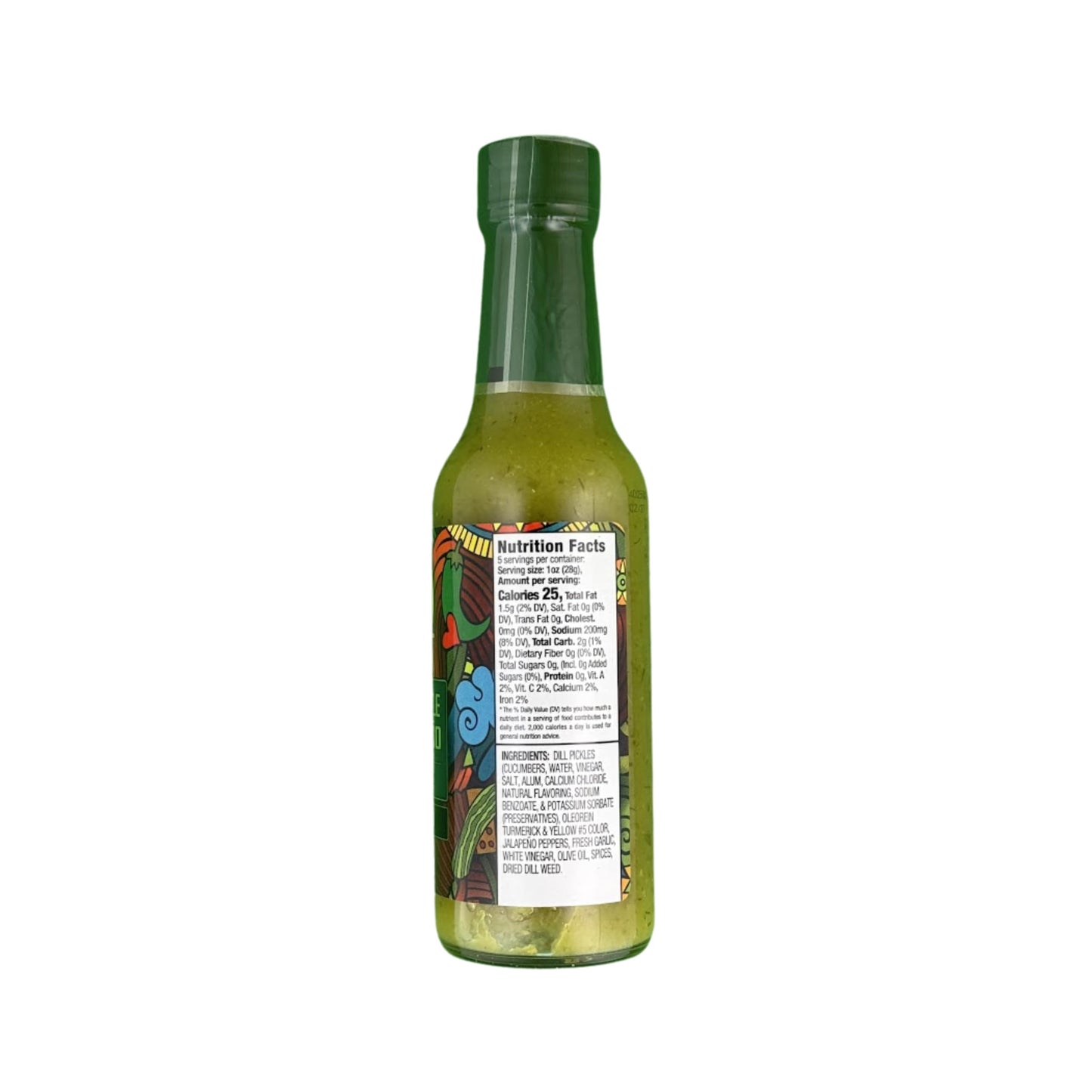 Buc-ee’s Dill Pickle Jalapeño Hot Sauce - Tangy & Mildly Spicy, Gluten Free, 5 oz Bottle