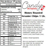 Candy Retailer Honey Roasted Sesame Chips 1 Lb.