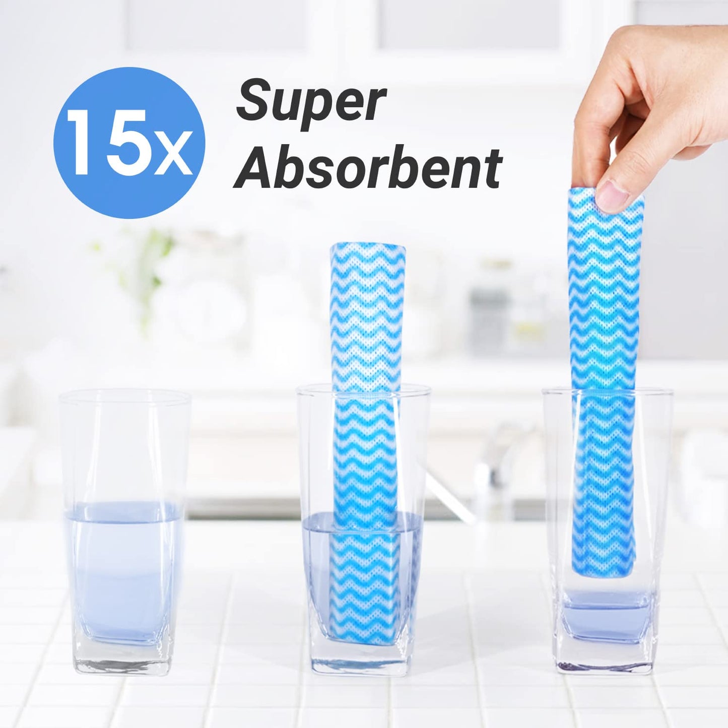 elinnee Reusable Cleaning Cloths Dish Paper Towels, Domestic Cleaning Towels, Multipurpose Quick-Dry Rag Dish Cloths Heavy Duty Handy Wipes