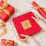 Chinese New Year Chocolate Gift Tin - Gourmet Chocolate Assortment Gift Box, Red Candy Tin with Premium Milk & Dark Chocolates, Lunar New Year Gift